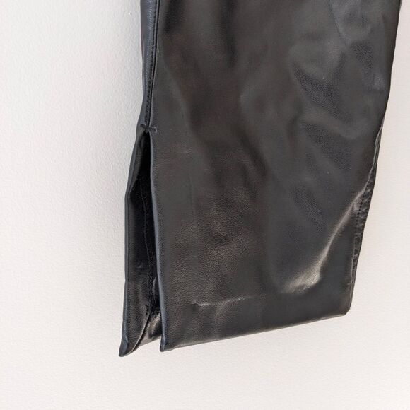 Abercrombie & Fitch Vegan Leather 90’s Straight Ultra High Rise size 6/28 NEW - Picture 4 of 8
